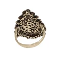 42063 Pierścionek ze złota z diamentami fancy brown