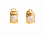 Złote kolczyki z diamentami 0,60 ct