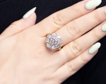 Pierścionek z diamentami ok 3 ct