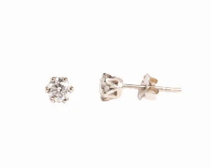 Złote kolczyki z sztyfty z diamentami 0,55 ct