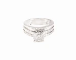 Pierścionek z diamentami, ok. 1,45 ct