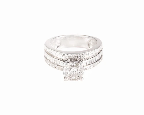 Pierścionek z diamentami, ok. 1,45 ct