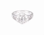 Pierścionek z diamentem ok. 0,50 ct