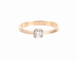 Pierścionek z diamentem ok. 0,19 ct, zaręczynowy