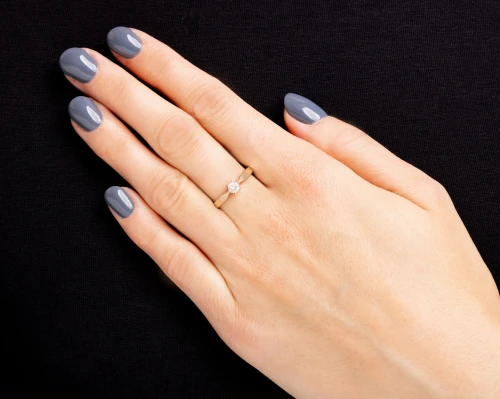 Pierścionek zaręczynowy z diamentem ok. 0,25 ct złoto
