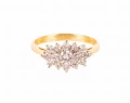 Pierścionek z 15 diamentami ok. 0,65 ct
