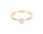 Zaręczynowy pierścionek z diamentem ok. 0,27 ct, złoto 585