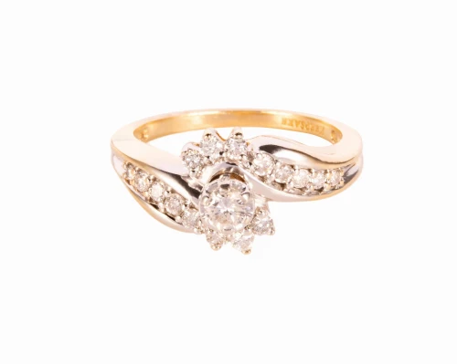 Pierścionek z diamentami ok. 0,50 ct