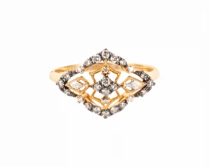 Pierścionek W. KRUK z diamentami ok. 0,28 ct