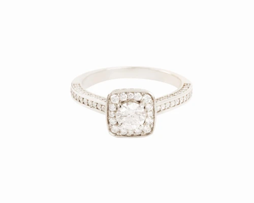 Pierścionek z diamentami łącznie ok. 0,90 ct