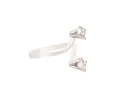 Pierścionek w białym złocie z diamentami ok. 0,80 ct łącznie