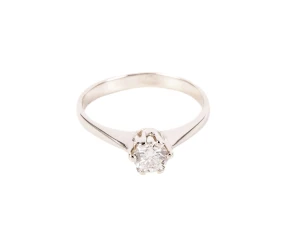 Pierścionek z diamentem masy ok. 0,40 ct