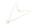 Naszyjnik z sercem, diamenty 0,13 ct