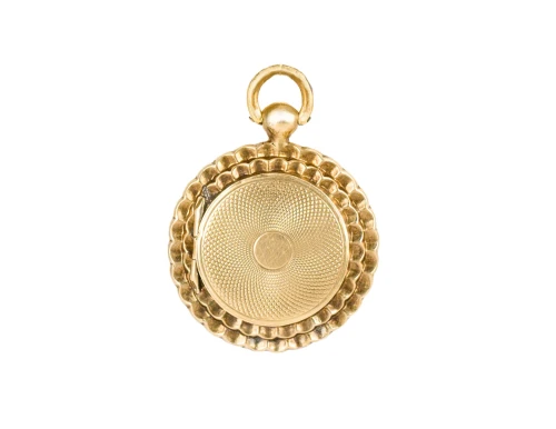Złoty sekretnik vintage, otwierany