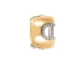 Złota zawieszka z diamentami, ok. 0,13 ct