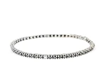 Złota bransoletka z czarnymi i białymi diamentami