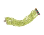 Bransoletka z zielonymi perydotami 18 cm