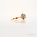 Pierścionek z żółtego i białego złota z diamentową karmazycją 2,2 ct 33198
